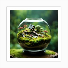 Miniature Terrarium Art Print