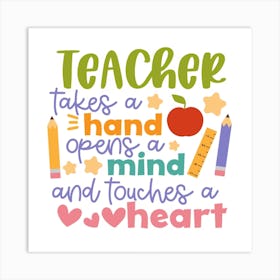 Teacher Takes A Hand Opens A Mind And Touches A Heart, Classroom Decor, Classroom Posters, Motivational Quotes, Classroom Motivational portraits, Aesthetic Posters, Baby Gifts, Classroom Decor, Educational Posters, Elementary Classroom, Gifts, Gifts for Boys, Gifts for Girls, Gifts for Kids, Gifts for Teachers, Inclusive Classroom, Inspirational Quotes, Kids Room Decor, Motivational Posters, Motivational Quotes, Teacher Gift, Aesthetic Classroom, Famous Athletes, Athletes Quotes, 100 Days of School, Gifts for Teachers, 100th Day of School, 100 Days of School, Gifts for Teachers, 100th Day of School, 100 Days Svg, School Svg, 100 Days Brighter, Teacher Svg, Gifts for Boys,100 Days Png, School Shirt, Happy 100 Days, Gifts for Girls, Gifts, Silhouette, Heather Roberts Art, Cut Files for Cricut, Sublimation PNG, School Png,100th Day Svg, Personalized Gifts Art Print