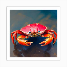 Red Crab Art Print