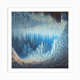 White Caves Art Print