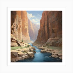 Grand Canyon River Art Print