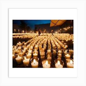 Candlelight Vigil 1 Art Print