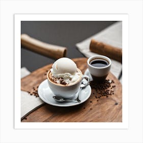 Coffee And Ice Cream Art Print