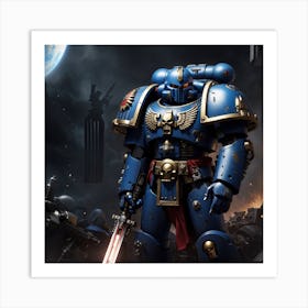 Space Marines 40k content Art Print