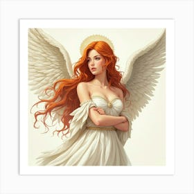 Red Head Angel Affiche