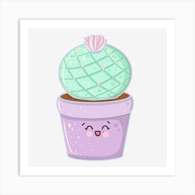 Cute Cactus 2 Art Print