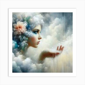 Cloud Girl Art Print