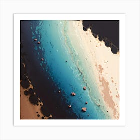 Sand And Sea Art Print