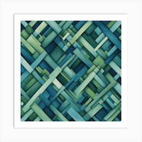 Abstract Squares Art Print