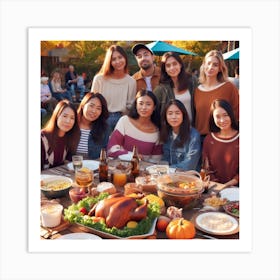 Thanksgiving Dinner 9 Art Print