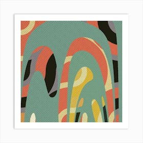 Abstract Painting Backdrop Art Print