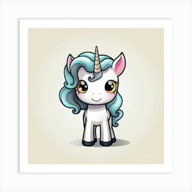 Cute Unicorn 140 Art Print