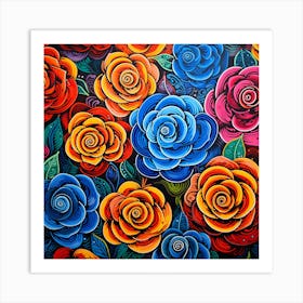 Mexican Roses 1 Art Print