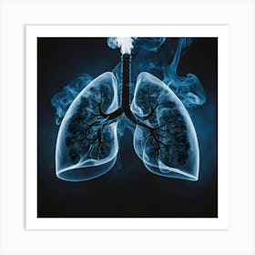 Lungs And Smoke 6 Art Print