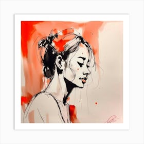 Portrait Of A Woman 3 Art Print