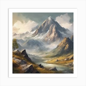 Mountain Landscape 1 Art Print