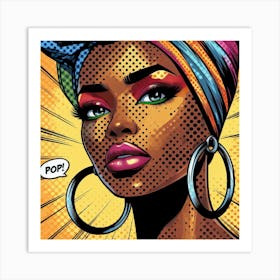 Nyah Pop African Woman Art Print