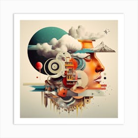 Abstract And Surreal Art Series By Csaba Fikker 016 Art Print