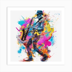 Saxophone Player 1 Poster