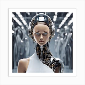 Robot Woman 2 Art Print