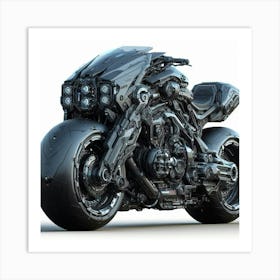 Futuristic Motorcycle Art Print