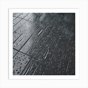 Raindrops On The Floor 1 Art Print