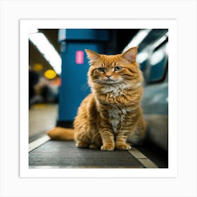 London Cat Art Print