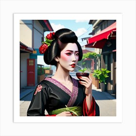 Geisha 12 Art Print