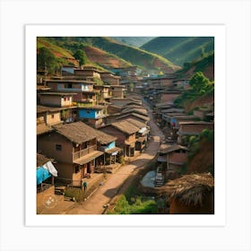 Village In Vietnam Art Print