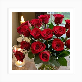 Red Roses 15 Art Print