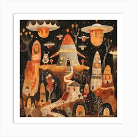 Alien City 6 Art Print