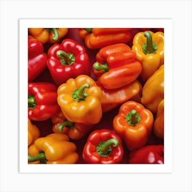 Colorful Peppers 27 Art Print