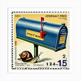 Stamp Postage Mail Letter Envelope Collectible Philately Postal Communication Paper Collec (3) Art Print