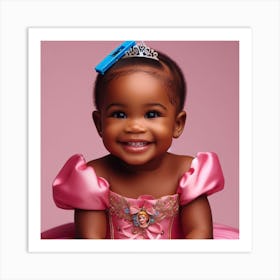 African pink princess Art Print