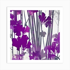 Purple Flowers 9 Art Print