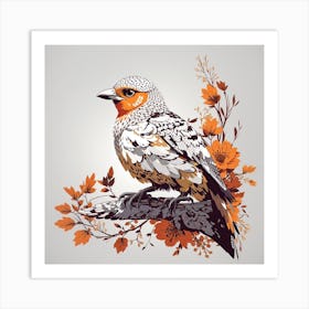 Bird In Autumn Art Print