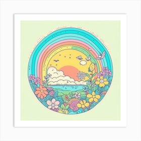 Rainbow In The Sky 1 Art Print