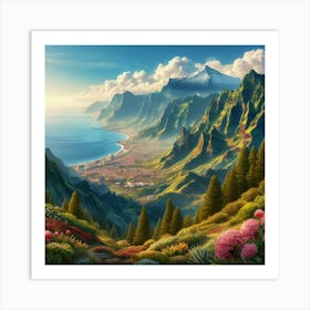 Hawaiian Landscape Art Print