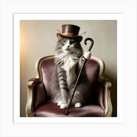 Cat In Top Hat 1 Affiche