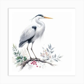 Heron 3 Art Print