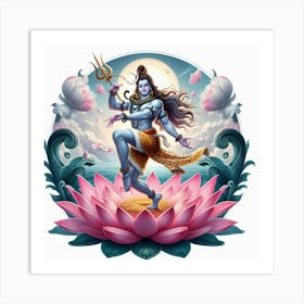 Lord Shiva Tandav Art Print