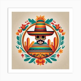 Mexican Skull 76 Art Print