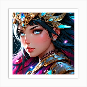 Default A Gracefully Fierce Anime Warrior Princess Her Intrica 2 (2) Art Print