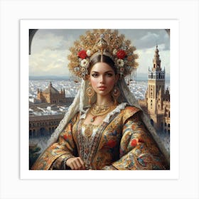 beautiful lady79 Art Print