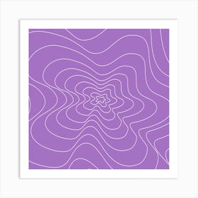 Purple Swirls Art Print