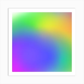 Abstract Rainbow Background 2 Art Print