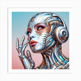 Robot Girl 4 Art Print