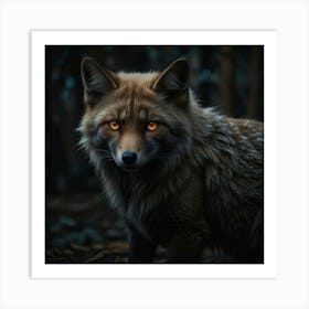 Fox In The Forest Art Print