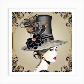 Victorian Hat Art Print