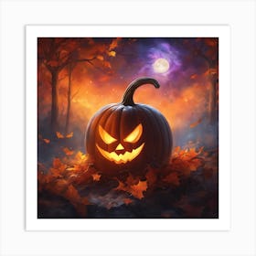 Halloween Pumpkin 8 Art Print